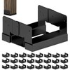 24 PCS 6x6 Black Galvanized Post Base Steel Inter 5.5x5.5