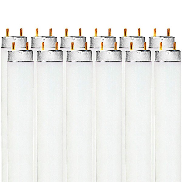 LUXRITE LR20730 (12-Pack) F32T8/841 32-Watt 4 FT T8 Fluorescent Tube