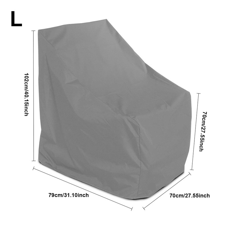 Outdoor Stacked Chair Cover, Water-Resistant Polyester Patio Furniture Protector for