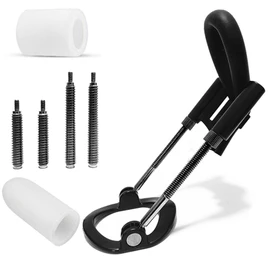 Upgraded Male Physical Stretching Retractor, Endurance Training Stretcher, Adjustable Retractor with Silicone Protective Case (Black)