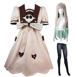 Toilet Bound Cosplay Costume Nene Cosplay Dress Outfit Full Set for Women (M, Yahiro Nene(wig))