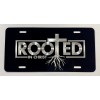 Diamond Etched Products Rooted In Christ Car Tag Diamond Etched