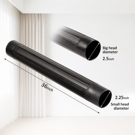Vacmaster 2 1/2" Extension Wands, 2 Count (1 Pack), V2EW, Black