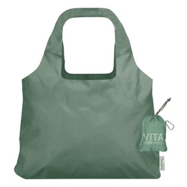 ChicoBag Vita rePETe + Refine | Eco-friendly Reusable Shoulder Tote (Sage)