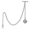 Kchss Pocket Watch Chain Double Albert Chain T-Bar Watch Chain