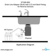 Drain Line Adapter (DLA) with 1/2-inch Barb Fitting (ET109-003, 9-50B,