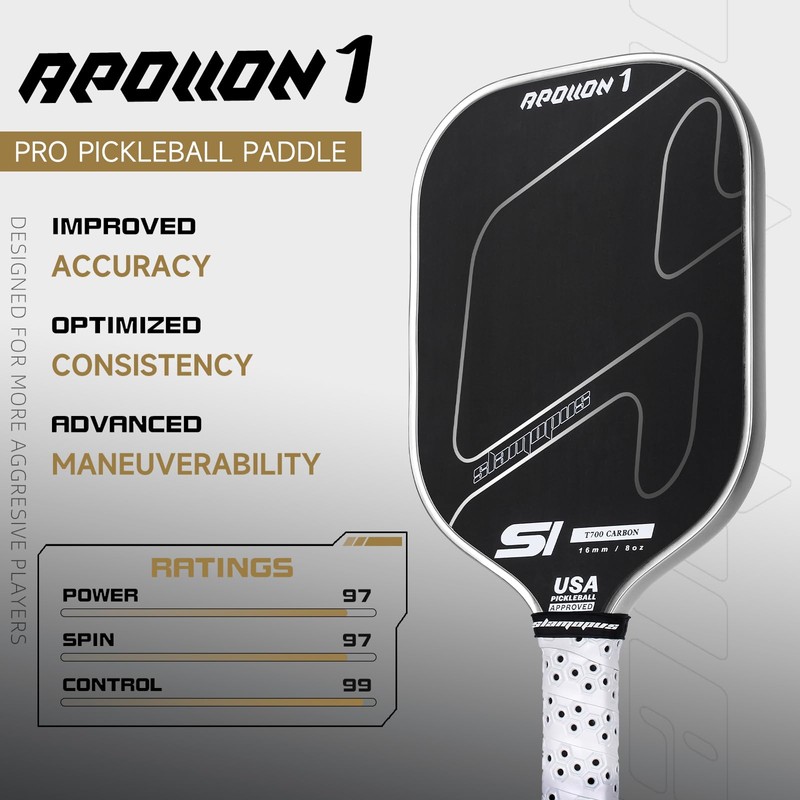 Raw Carbon Fiber Pickleball Paddles | T700 Pickleball Paddles with