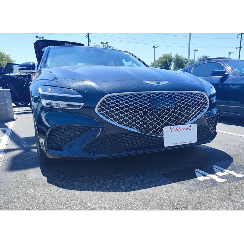 iJDMTOY No Drill Front Grille Mesh Mount License Plate Relocator