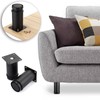 BTSKY 4Pcs 4 Inch Adjustable Replacement Furniture Legs Feets -