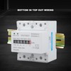 Electricity Watt Hour Meter Dual Color LED Indicator Rail Mount