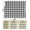 Perinsto Houndstooth Pattern Throw Blanket Ultra Soft Warm All Season