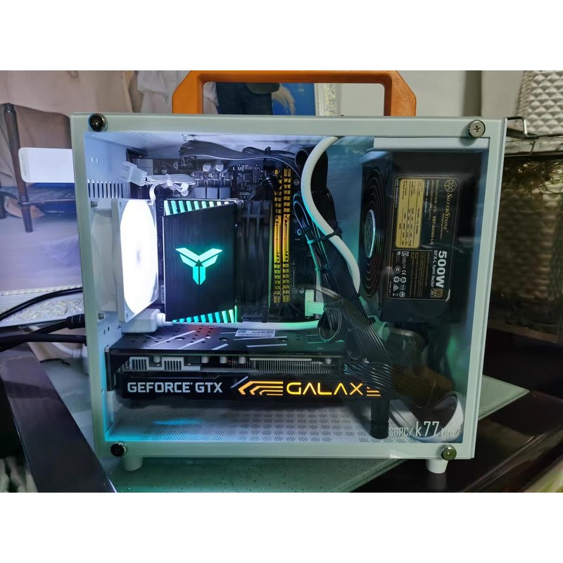 SharGwa PC K77s Matx Case Small Compact Mini Tower Gaming