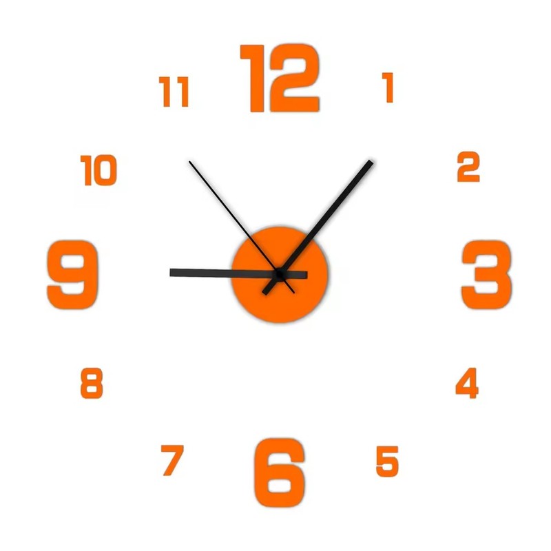 Frameless DIY Wall Clock for Living Room and Office –