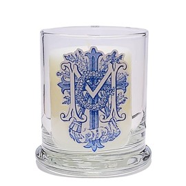 Saint Mary Prayer Candle Holder, (Round Candle Holder with Fresh Linen Candle), Catholic Gift for Women, Mom, Home Decor, Confirmation, Easter, Wedding, Lent, Our Lady, Marian, St.,