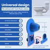 Gadgetime USA Universal Toilet Flapper, High-Quality 2" Toilet Stopper Flapper