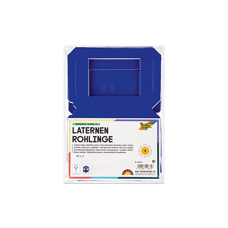 Folia - Mini lantern blanks 5 pieces - craft set