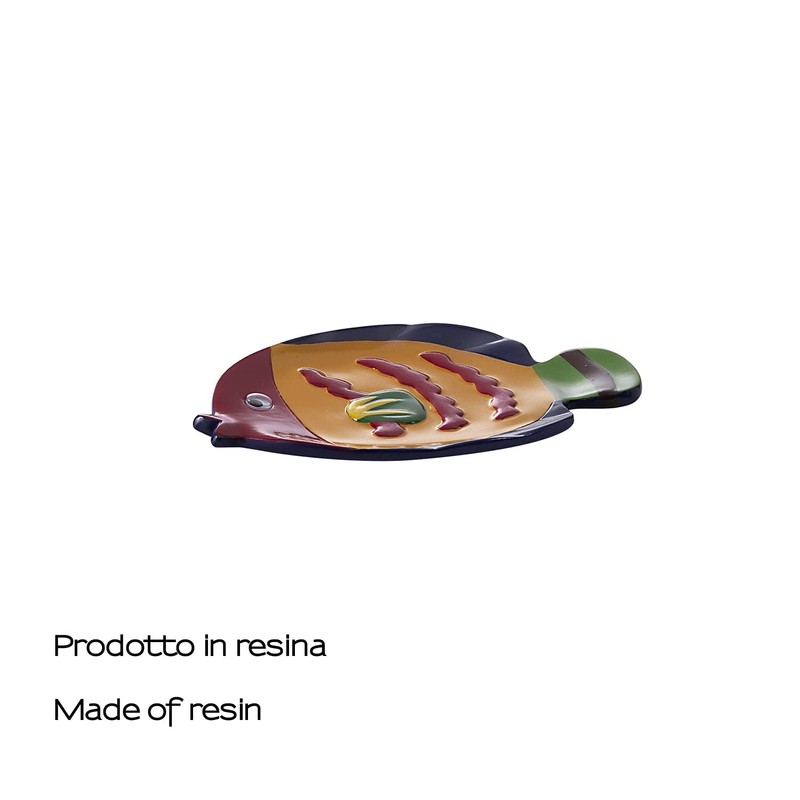 Gedy Dori Resin Soap Dish, Turquoise, 11 x 17.5 x