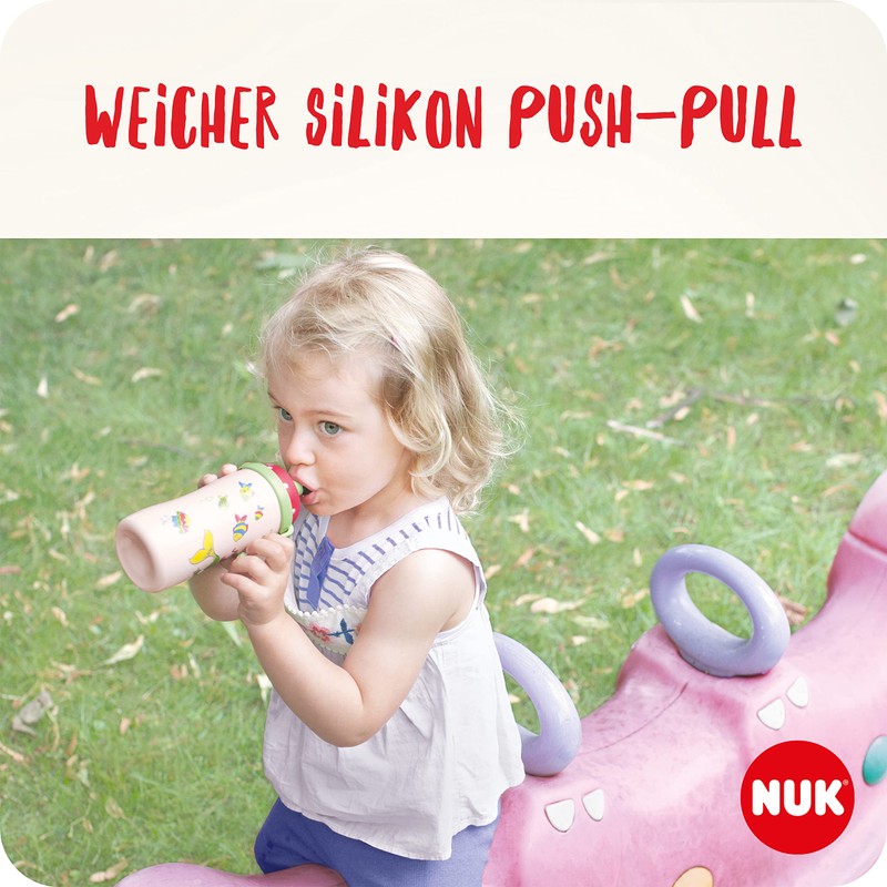 NUK Junior Cup Drinking Bottle with Chameleon Effect, 18+ Months,