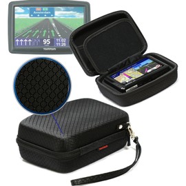 Navitech Black Hard Eva Nylon 6" Inch Protective Tough Carry Case Compatible With The Tomtom Start 60 6 inch widescreen Sat Nav GPS