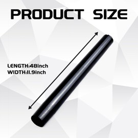 UZZH Car Headlight Tail Light Tint Film, 11.88×48 Inch Self-Adhesive Tint Film Brake Lights Fog Lights Taillight Vinyl Wrap Protector Film Sticker, Decoration Accessories for Cars (Matte Black)