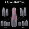 KADS 240Pcs Matte Full Cover Fake Nail Tips - 12