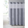Hookless RBH40MY079 Cortina de Ducha Blanca con Flores de Cerezo