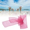 10Pcs Organza Banquet Chair Sash Exquisite Chair Bows Sashes for