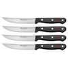 WÜSTHOF Gourmet 4-Piece Steak Knife Set, Black