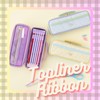 Raymay Fujii FSB1188Y Pencil Case, Top Liner, Ribbon, Yellow