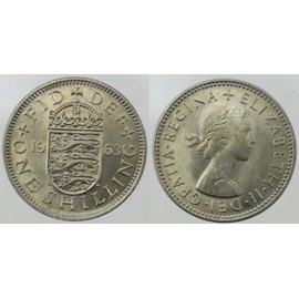 1963 British Uncirculated English Shilling Pre Decimal Coin