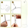 JaGely 2 Pcs Adjustable Shepherds Hook for Outdoor Heavy Duty