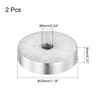QUARKZMAN Round Aluminium Disc, Pack of 2 M6 x 30