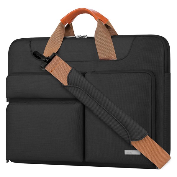 Lacdo 360° Protective Laptop Shoulder Bag, 16 inch Laptop Bag