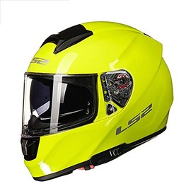 LS2 Helmets Citation Road Touring Vantage Full Face Motorcycle Helmet with Twin Shield System (XX-Large, Yellow Chrome)