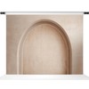 Kate Arch Backdrops Boho Photography Backdrop Beige Wall Backgrounds, 7x5ft
