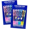 8 Ballpoint Pens Set Soft Nonslip Grip Medium Ball Point