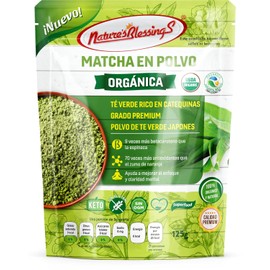 Nature's Blessings Te Verde Matcha Japonés Premium Certificado Orgánico 125g