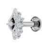 0.05 Carat Diamond Nose Pin in 18K White Gold