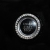 2 Pack Auto Start Engine Ignition Key & Button,Bling Car