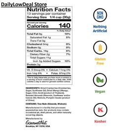 Power Up 3 PACK - Power Up Trail Mix Gourmet Nut Bag, Mega Omega, 14 oz (Total 42 oz)