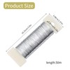 Jewellery Crochet Wire Diameter 0.35 mm Craft Wire Silver 50
