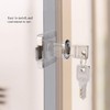 2 pcs Cylinder Cupboard Drawer Lock Zinc Alloy Cabinet Deadbolt