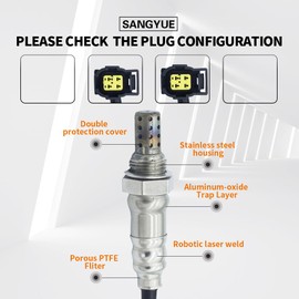 Sangyue 2X Oxygen O2 Sensor 1 & 2 for 2007 2008 2009 2010 Jeep Patriot 2.0L 2.4L Upstream + Downstream