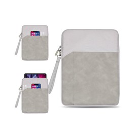 toergy Tablet Sleeve for BOOX Go Color 7 Gen 2 (7 Inch) - Fully Protective, Water-Resistant Case, Lightweight & Portable Carrying Bag, Grey