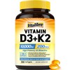 Vitalibre Vitamin D3 K2 Supplement, 10000 IU D3 / 200