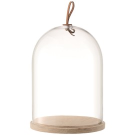 LSA International Lotta Ivalo Dome & Ash Base O8.75in H11.25in Clear, 8.75"/11.25"