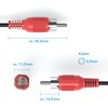 JAMEGA - 1 m RCA Audio Cable Stereo 3.5 mm