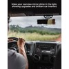 JOYTUTUS Rear View Mirror, Universal 11.81 Inch Panoramic Rearview Accessories