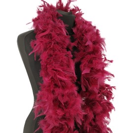 Deluxe Burgundy Red Wine Feather Boa – 100g -180cm