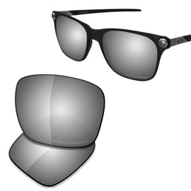 Saucer Premium Replacement Lenses for Oakley Apparition OO9451 Sunglasses, High definition - chrome metal polarised
